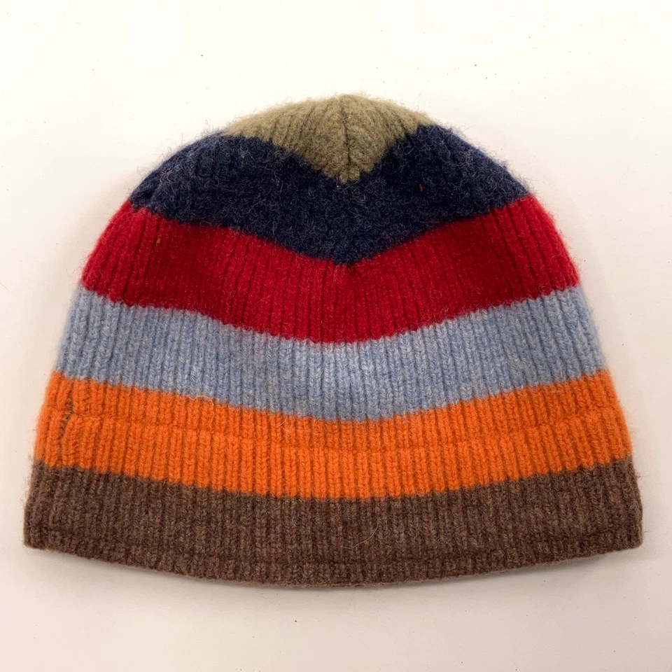 Gorro de invierno The Gap 2003 lana de cordero rayas de color Foto 2 de 4