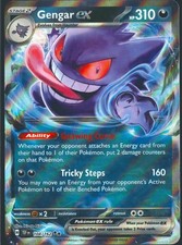 Gengar ex 104/162 Double Rare Temporal Forces Pokemon Holo Near Mint