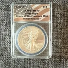 2013 (S) American Silver Eagle ANACS MS70  Initial Release San Francisco