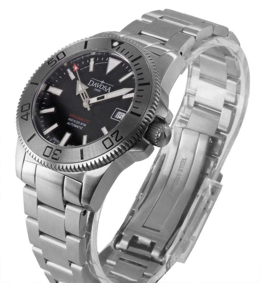 Davosa 39,5 mm Ø Herren Uhr  Argonautic 39 BS  Automatik   161.532.20 Neu OVP - Bild 2 von 4