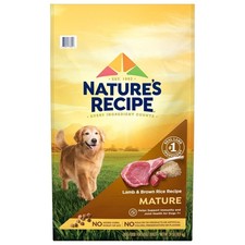 Nature  s Recipe Dry Dog Food Mature Lamb  Brown Rice Recipe 24lb Bag Dogs foods