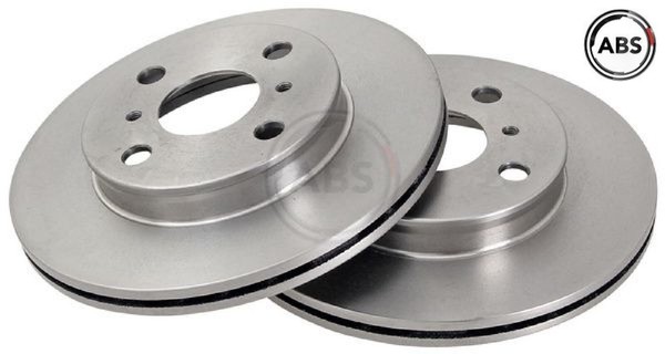 2X Bremsscheibe A.B.S. 16652 2 Bremsscheiben Vorderachse Vorne FüR Toyota-image