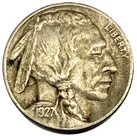 1927-S Buffalo Nickel 5C Fine (F) FULL DATE San Francisco Actual Coin -3820