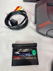Atari Jaguar System Console Bundle w/ Cybermorph Game COMPLETE IN BOX Tested CIB