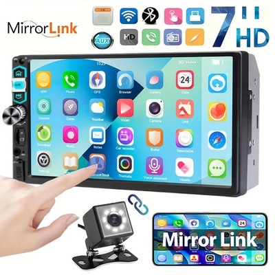 MP5 Car Player 2 Din 7 Inch Touch Screen Car Stereo Bluetooth + Backup Camera*