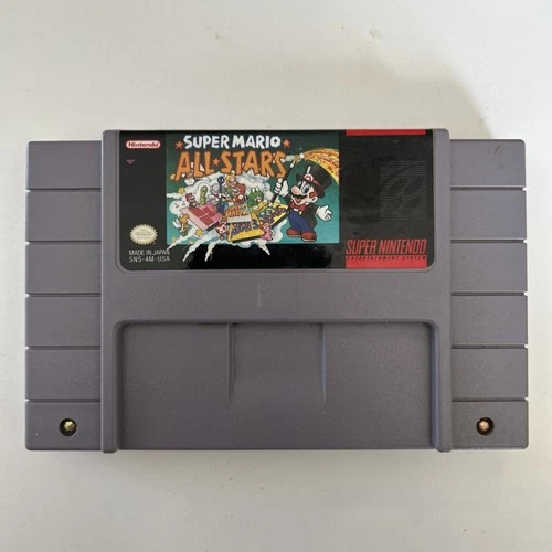 New ListingSuper Mario All-Stars SNES Game Cart Authentic SNS-4M-USA