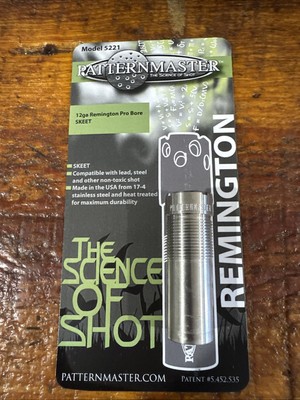 Patternmaster Model 5221 Skeet Choke For Remington ProBore 12 Gauge Models 