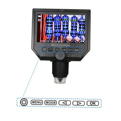 600X 4.3-inch LCD Display 3.6MP Electronic Digital Video Microscope XJTV