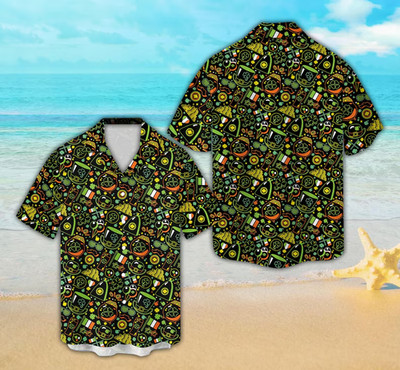 Hawaiian Aloha Shirt Tropical Floral Print Short Sleeve Casual Beach Shirt