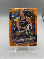 2025 Panini Prizm WNBA - Megan Gustafson Orange Cracked Ice
