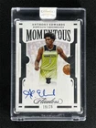 2020-21 Panini Flawless Anthony Edwards #MOM-ANT Momentous Auto RC Rookie /25