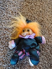 vintage Russ Berrie Halloween Witch Troll doll.