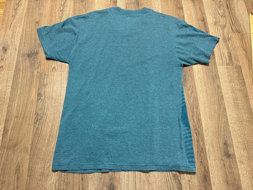 Volcom Shirt, Men's Size Medium, Green, Striped, Short Sleeve - Image 2 of 4