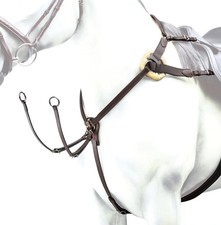 Selleria Equipe Event Brustplatte BP12 schwarz/braun/Newmarket/rot silber/messing