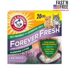 ARM  HAMMER Forever Fresh Clumping Cat Litter, Lavender Essential Oils, 20 lb