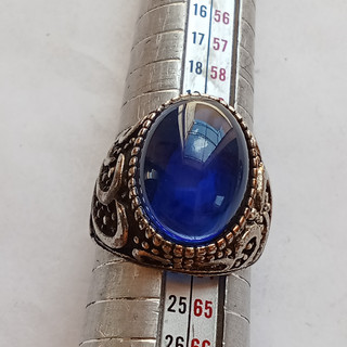 ancient ring silver blue stone authentic Viking ancient ring authentic