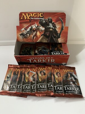 mtg khans of tarkir booster box MTG 9x Khans Of Tarkir Booster Pack x9 1/4 Booster Box