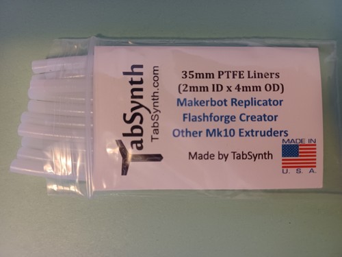 FLASHFORGE 3D Printer Teflon PTFE Liner Tube For Nozzle (10 pack of liners) Mk10 - Picture 10 of 12