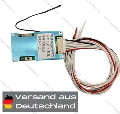 7S 24V 20A Li-ion Lithium 18650 Batterie BMS Protection Board Battery Shield NTC