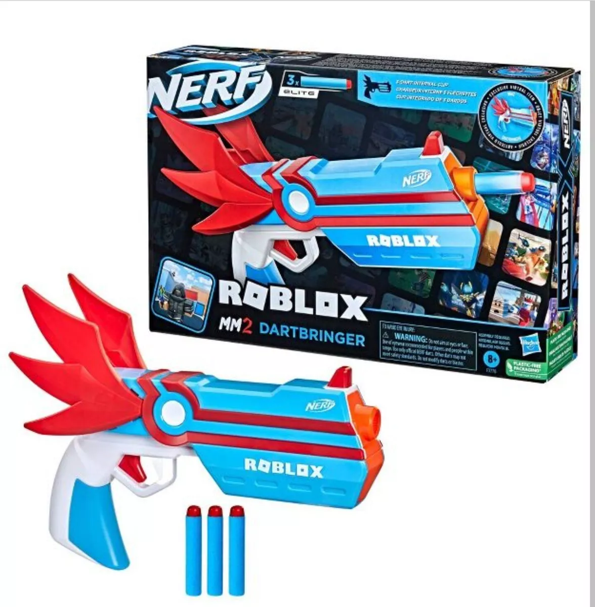 NERF Roblox MM2: Dartbringer Dart Blaster (*GUN WITH VIRTUAL CODE