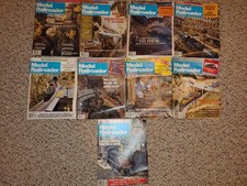 9 Vintage 1986 Model Railroader Magazine Magazines,Train Layout,Railroad