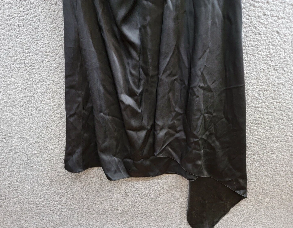 Платье David Koma Crystal Embellished Asymmetric атласный шарф женское 6 черное на молнии - Изображение 4 из 4