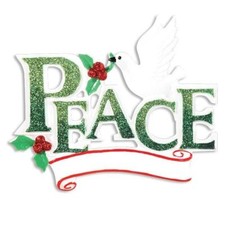 Peace Christmas ornament