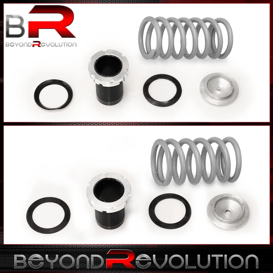 For 1989-1994 240SX S13 Drift 0-3" Adjustable Coilover Sleeves Lower Spring SILV - Изображение 2 из 4