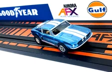 Ho Slot Cars, Auto World G/ AFX Type, Ford Race Car, White Letter Goodyear Tires