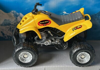 Quad Bike Auto Modell Spielzeug Diecast/Kunststoff gelb Spielzeug Maßstab 1:16 Team Freilauf