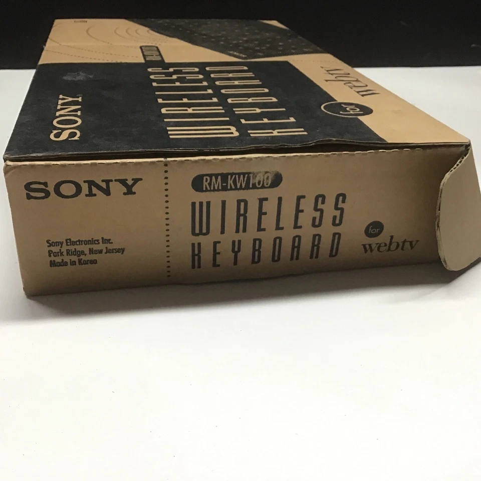 Sony Wireless Keyboard - Sony Web TV Internet Terminal - RM-KW100 New In Box - Image 3 of 4