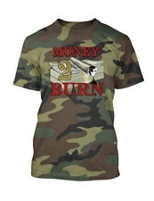 Money to Burn Tee Shirt to Match J10 Duck Camo Shoe Pro Club Shaka Sneaker SporT
