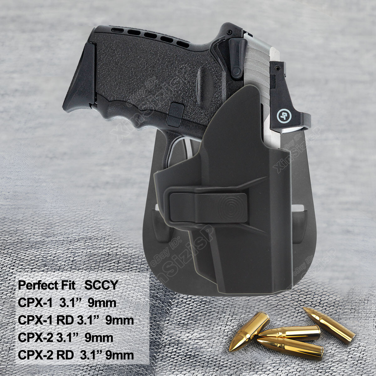 SCCY CPX-1 & CPX-2 Holster Combo - IWB Conceal & OWB Open Carry, Made In USA Nylon
