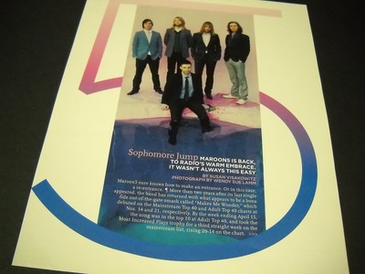 MAROON 5 makes the SOPHMORE JUMP 2007 Promo Poster Ad in mint condition