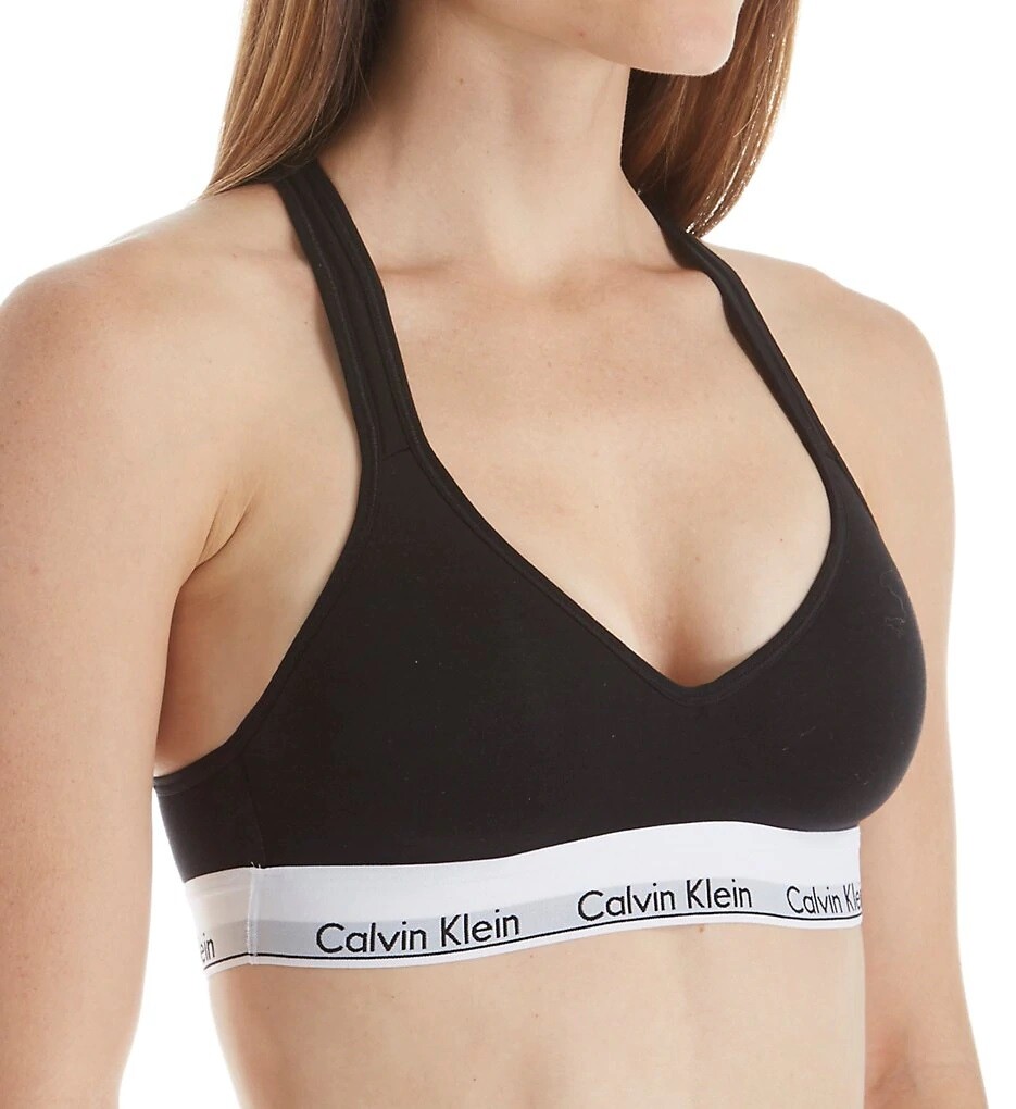 Calvin Klein Modern Cotton Bralette - Black • Price »