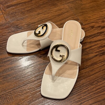 【GUCCI】BLONDIE STRAP SANDALS Women's Gucci Blondie Thong Sandal Size 39/8.5 | eBay