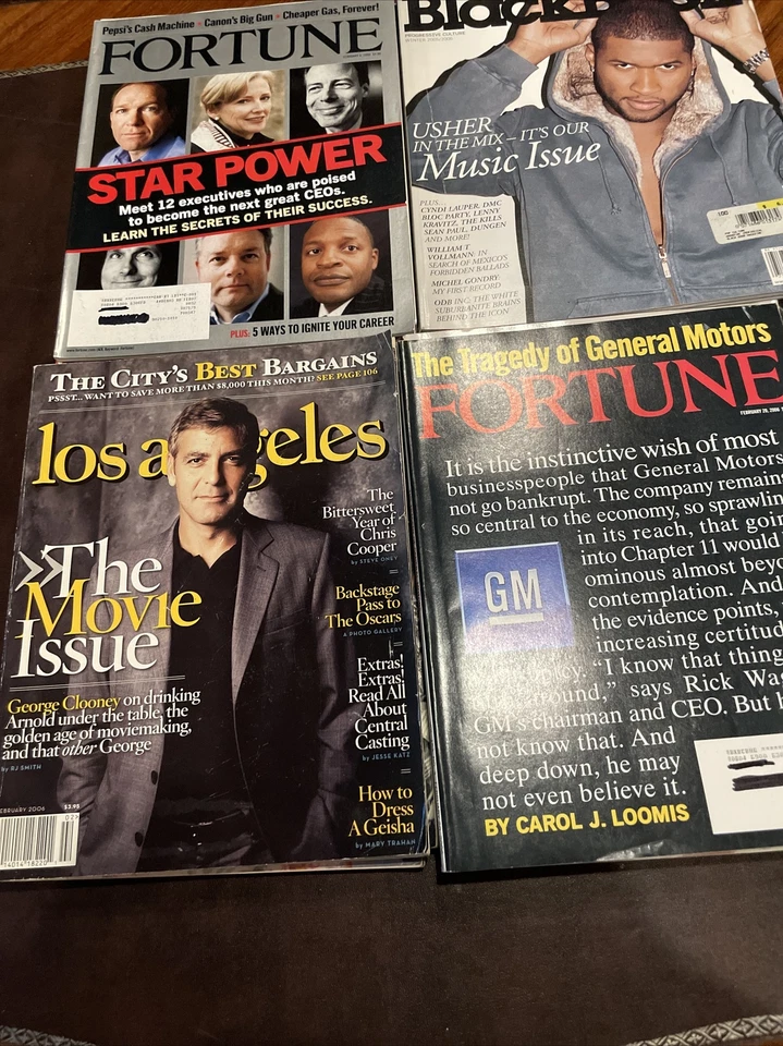 Vintage LOT of5 PEOPLE MAG& 4x FORTUNE,EIR,The Economist, Black Boo Foto 4 de 4