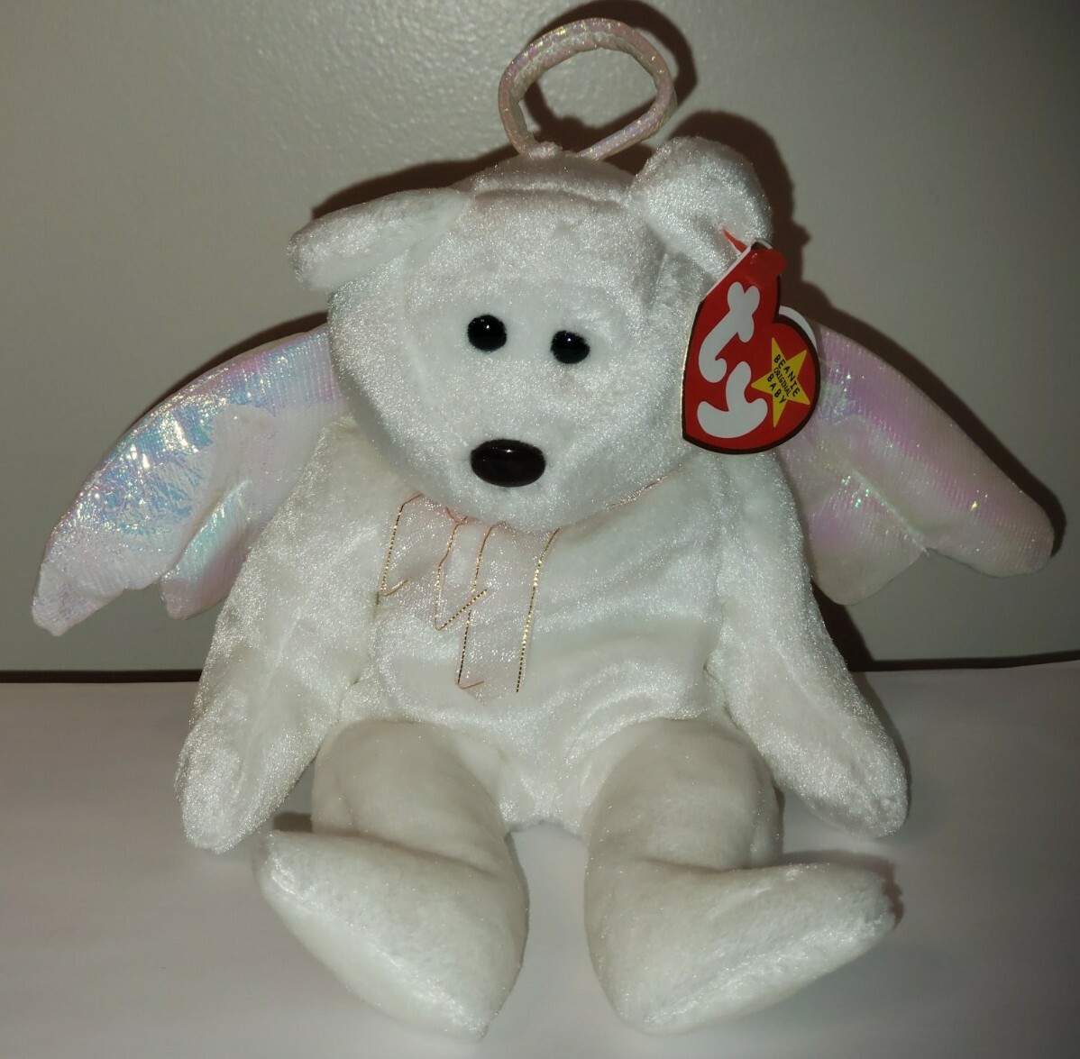 Halo Beanie Baby Ty Halo Angel Bear CT* Ty Beanie Baby HALO The