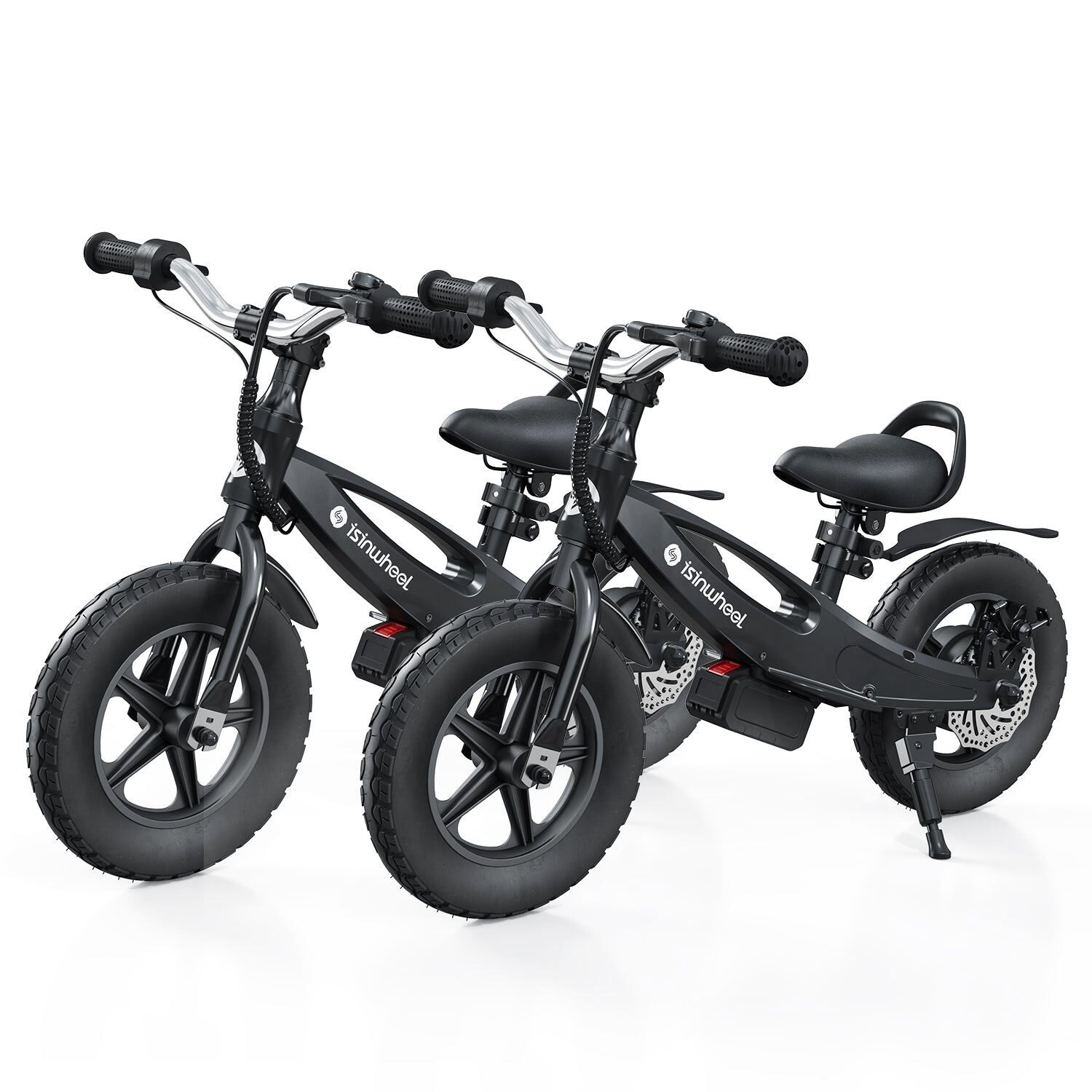 Kids Electric Bike Balance Bike 12 inch Inflatable Tire Adjustable Seat 150W NEW