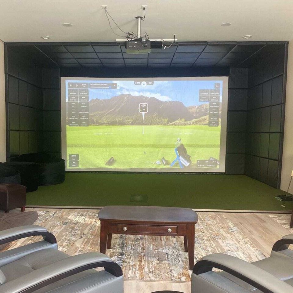 SIGPRO Golf Simulator Wall Padding 3' x 3' x 3" - by The Indoor Golf ...
