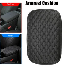1x Car Armrest Pad Cover Auto Center Console Box Pu Leather Cushion Mat S