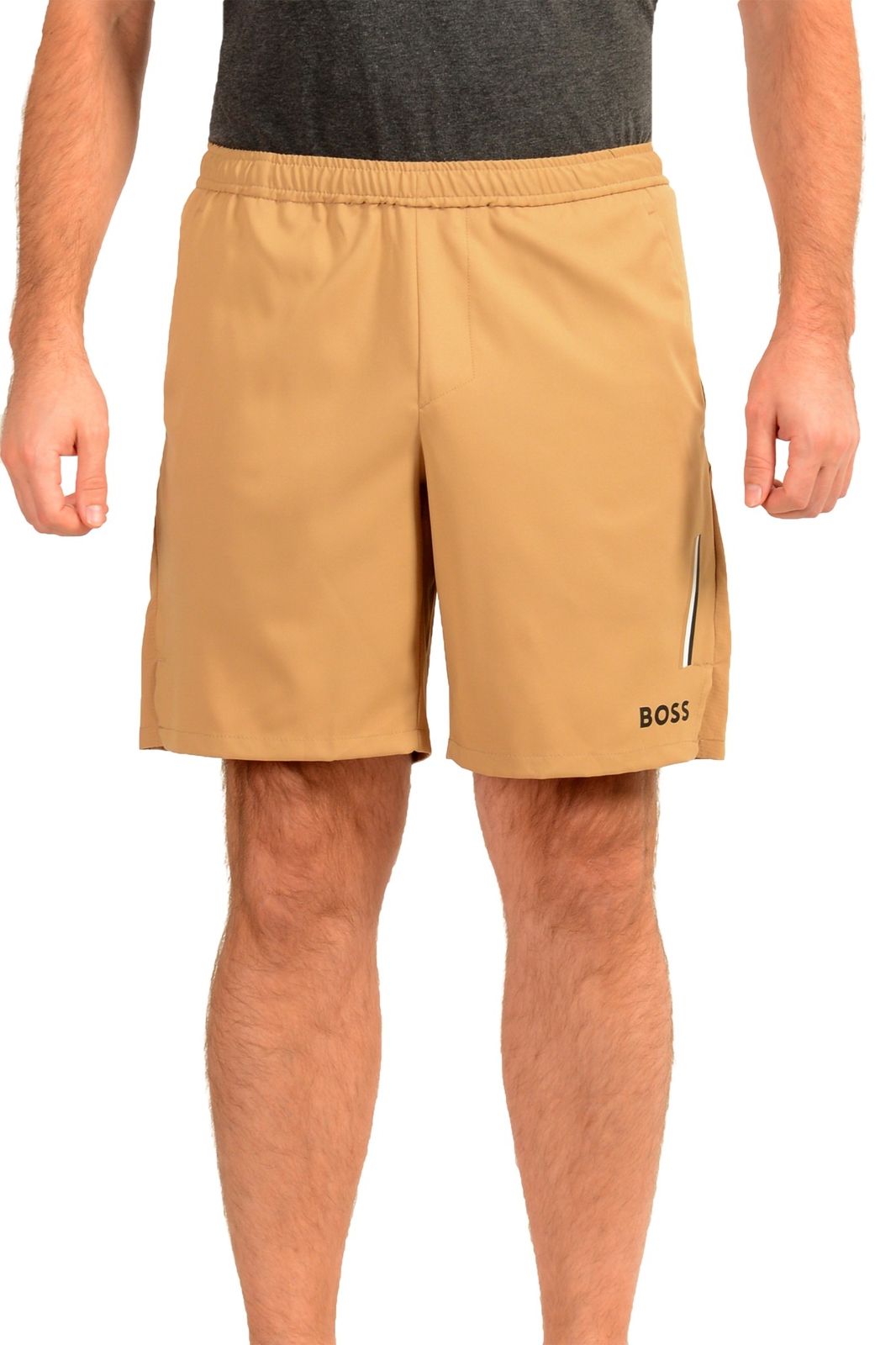 Повседневные шорты Hugo Boss мужские S_Set 2 коричневого цвета с принтом логотипа размер US 50 9590₽