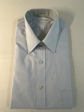 Geoffrey Beene Button Down Blue Collared Dress Shirt 15 32/33