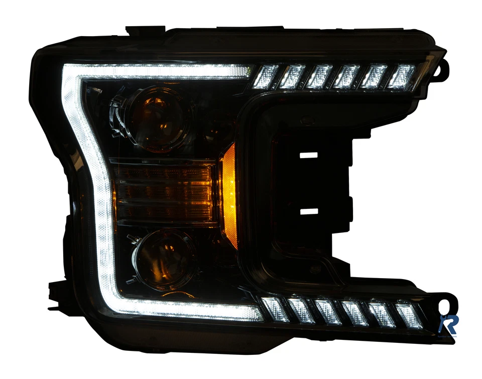 Proyector de barra trasera de faros FULL LED negro para Ford F-150 2018-2020 Foto 3 de 4