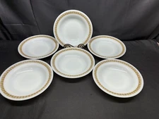 Set of 6 ~ Pyrex Tableware "TIBURON"  #715-6  ~ Soup / Pasta Bowls ~ 9 1/4"