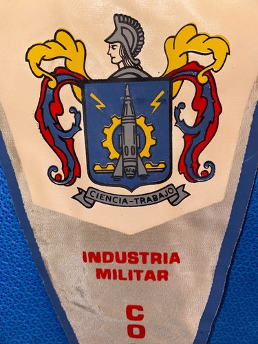 Banderín vintage Industria Militar Colombia - Imagen 2 de 5