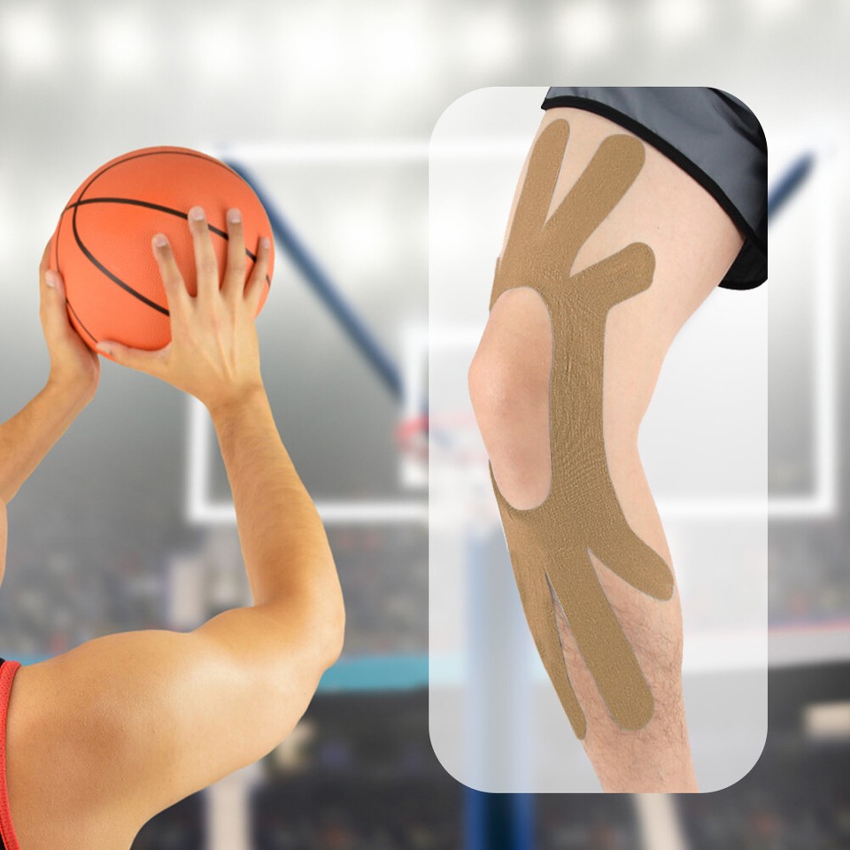 Adhesive Sport Tape Breathable Knee Kinesiology Tape for Running Hiking