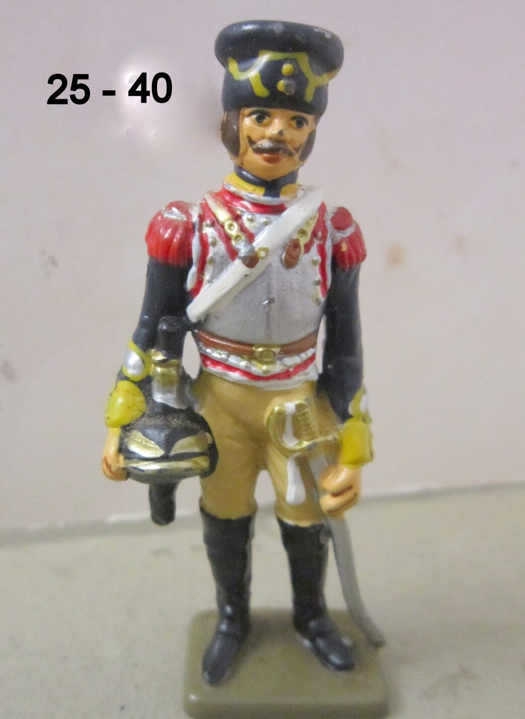 FIGURINE STARLUX plomb Soldat Armée de l'empire/ Officier Grenadier de