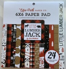 Echo Park LITTLE LUMBER JACK 6X6 Double Sided Scrapbooking Paper Pad Outdoor