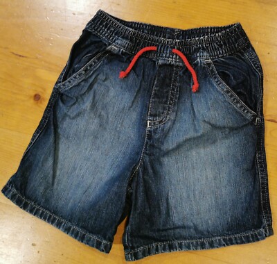 12-18 months baby boy Marks and Spencer Denim shorts Red Tie